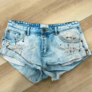 one teaspoon size 33 blue